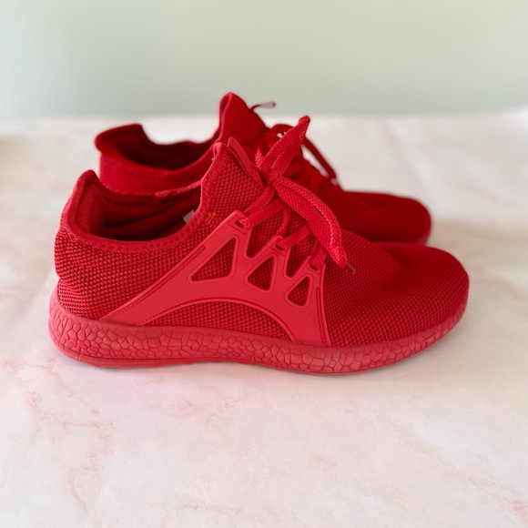 NWOT Red Mesh Sneakers - Picture 2 of 11
